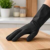 Gloves Latex LG Black 10/100