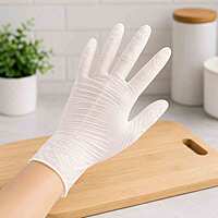 Gloves Latex Powder-Free L 5.4mil White Noble 10/100
