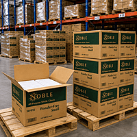 Gloves Nitrile Powder-Free M Wht 3mil Noble 10/100