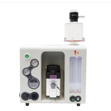 Maquina veterinaria de anestesia.