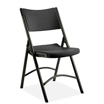 Silla Plegable de Plástico Económica - Negra