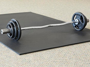 Tapete de Caucho para Gimnasio - Grosor de 1⁄2", 4 x 6'