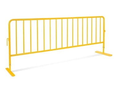 Barrera de Seguridad Portátil - Pulvirrevestida, Patas Planas Barrera de Seguridad Portátil - Pulvirrevestida, Patas Planas