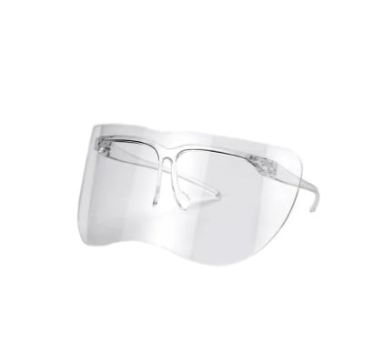 Media careta protectora de policarbonato