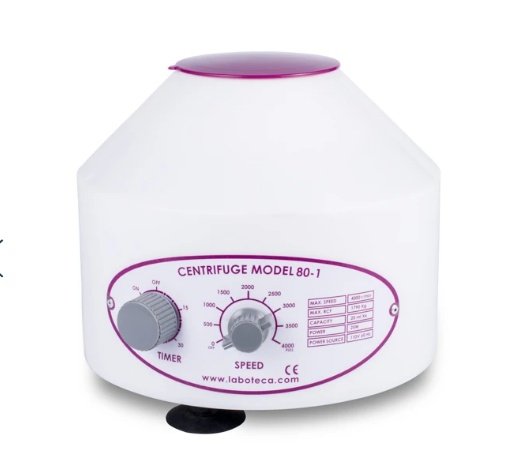 Centrifuga de mesa.