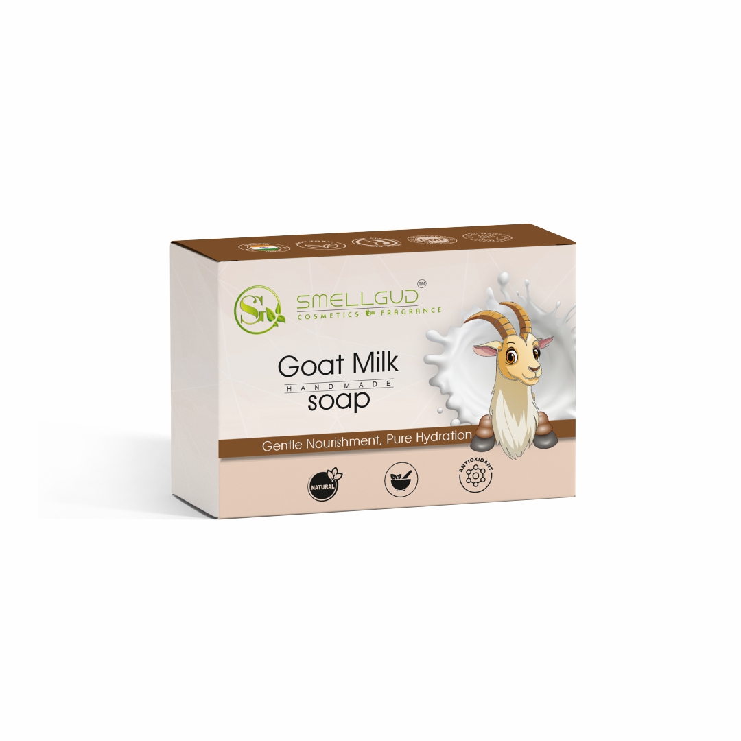 Goat Milk Soap | Made with Cold Pressed Oils and Shea Butter | Glow Soap With Olive Oil and Coconut Oil | Skin Brightening & Tan Removal Soap | Paraben & Chemical Free Bath Soap for Men & Women | Skin