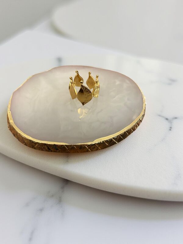 Gold Leaf Cluster Ring