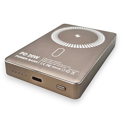20W PD Power Bank - Slim Wireless Charging Portable Charger with USB-C