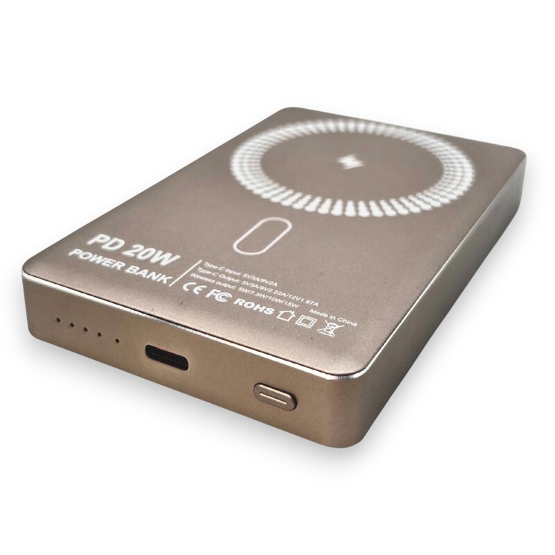 20W PD Power Bank - Slim Wireless Charging Portable Charger with USB-C