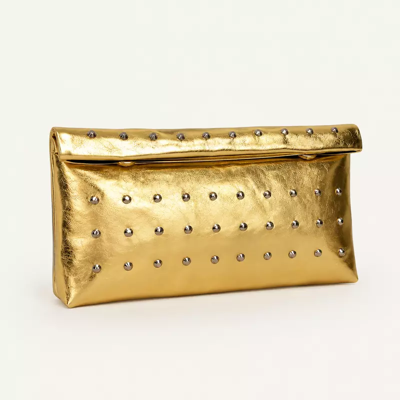 Rivet Envelope Clutch Purse