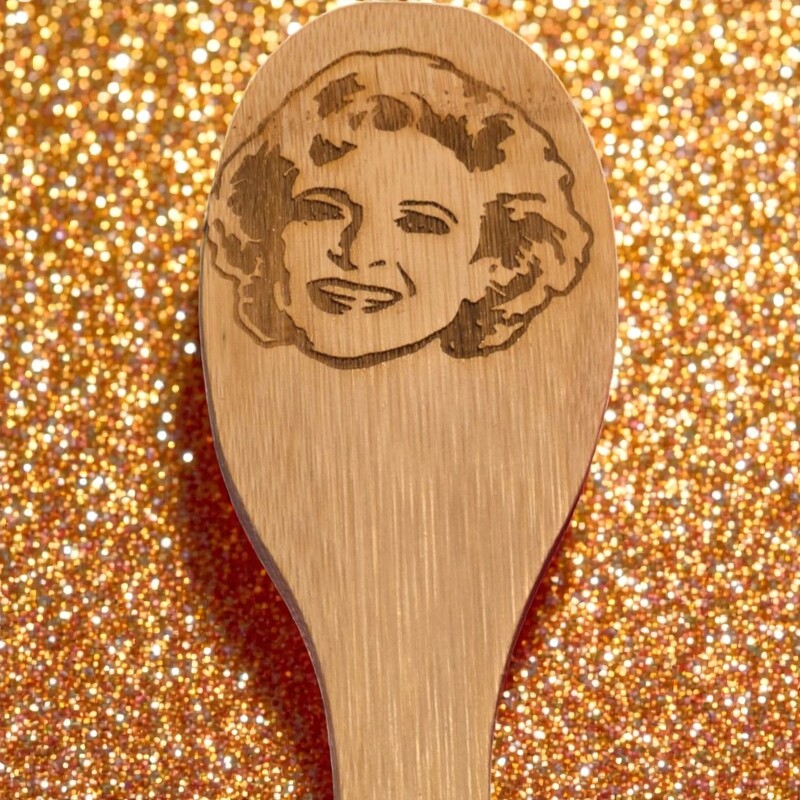 Golden Girls Etched Spoon- Rose