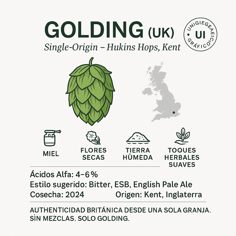 Lupulo100gr Golding Hukins Hops