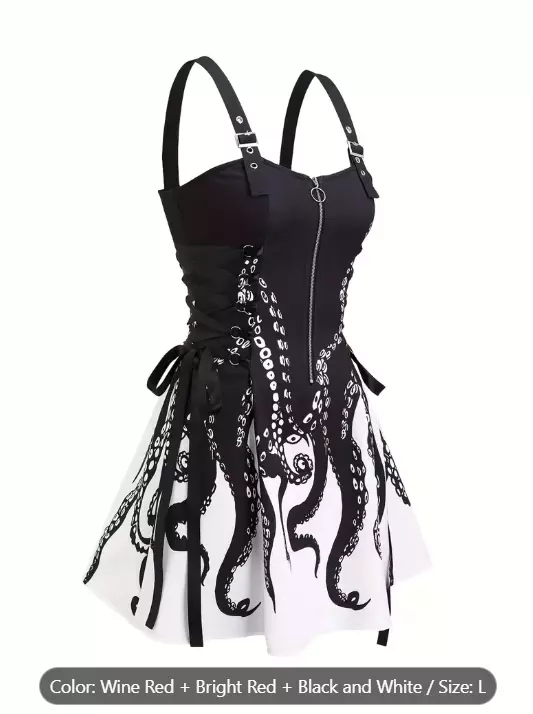 Gothic Animal Print Dress