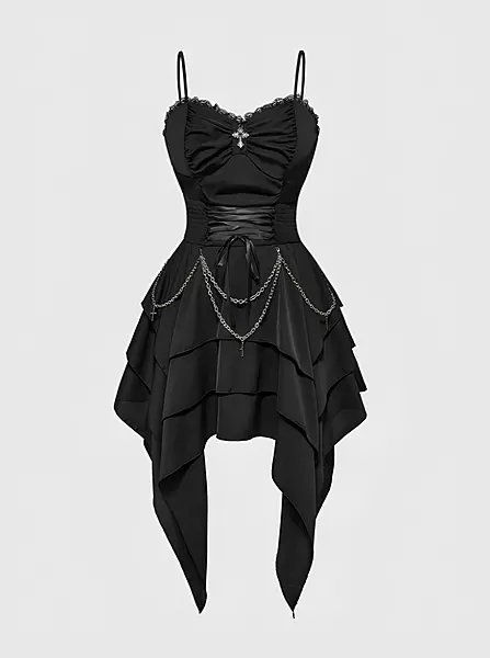 Gothic Cinched Waist Dress