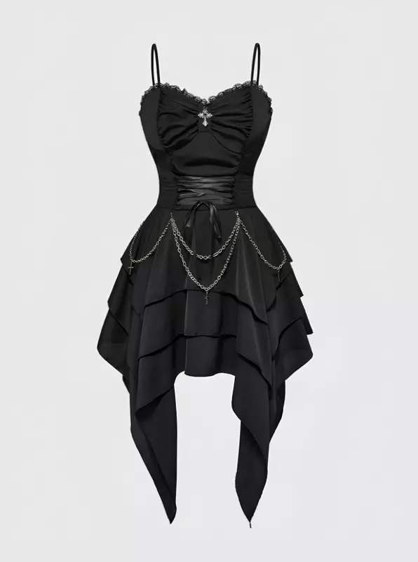 Gothic Cinched Waist Dress