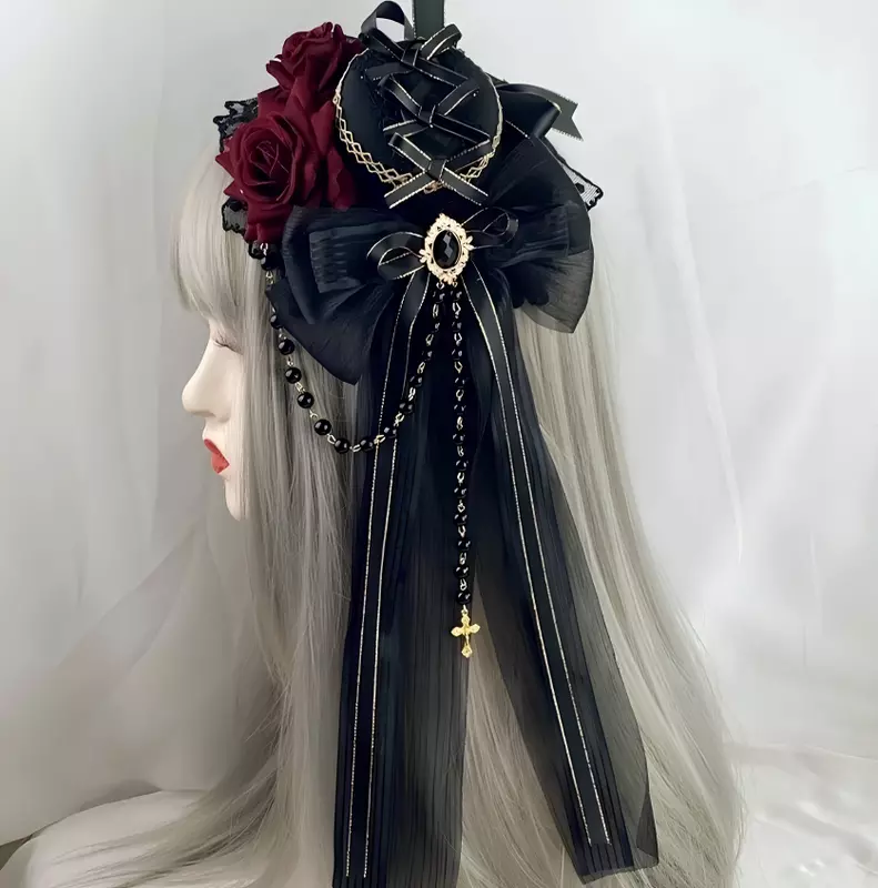 Gothic Style Small Hat Hair Clip