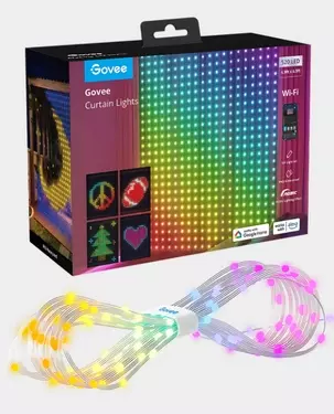 Govee Curtain Smart Light (1.5x2m) 25W WiFi Bluetooth Music Sync RGBIC