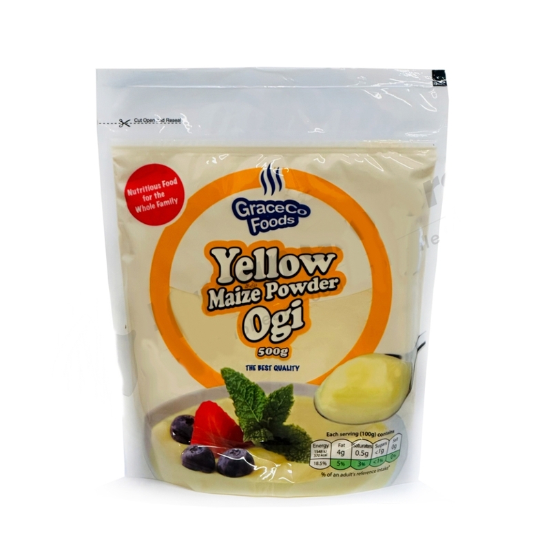 26075 Grace Co Yellow Maize Powder Ogi 500g X 12
