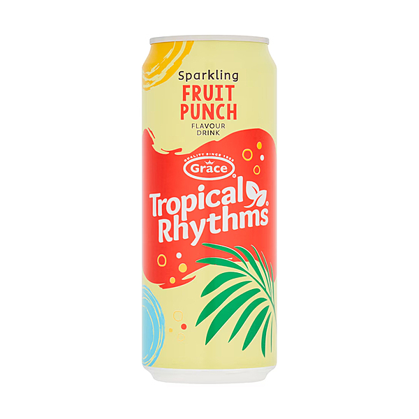 24697 Grace Trophical Rhythms Sparkling Fruit Punch 12 X 475ml