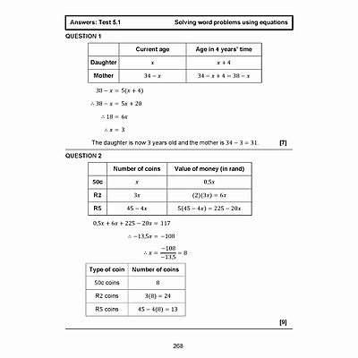 Grade 10 CAPS Maths Exam Book English, trigonometry with examples