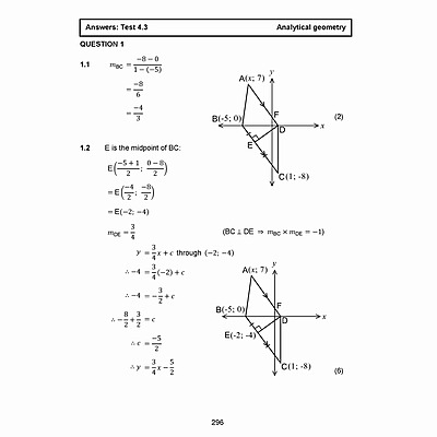 Grade 11 CAPS Maths Exam Book English, parabolas, hyperbolas, finance
