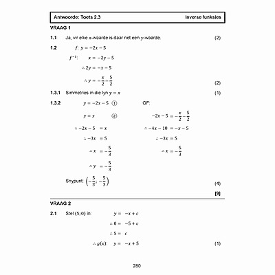 Grade 12 CAPS Maths Exam Book Afrikaans, finance, trig, calculus, statistics