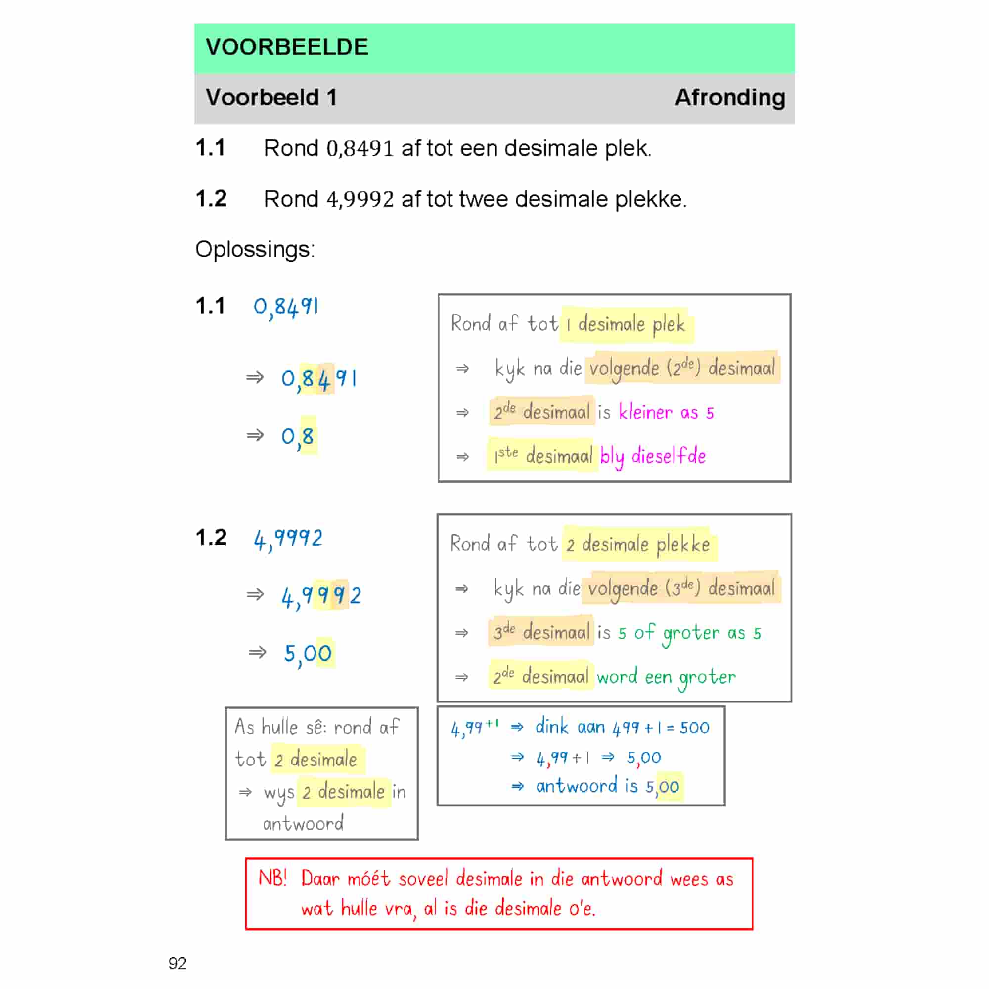 Grade 8 CAPS Maths Study Guide Afrikaans, factorisation with examples and tips