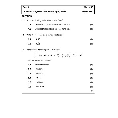 Grade 8 CAPS Maths Exam Book English, factorisation
