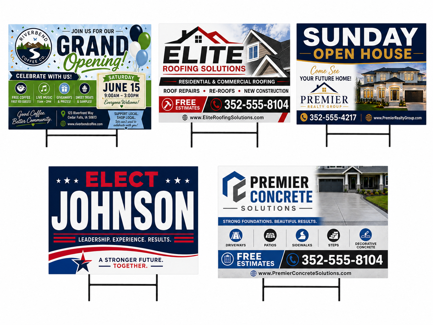 21 to 40 - Standard 24" × 18" Signs