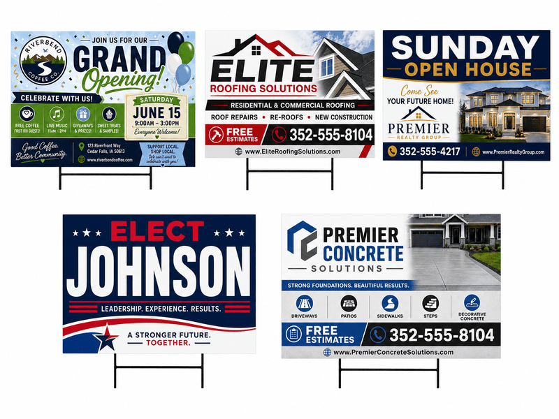 21 to 40 - Standard 24" × 18" Signs