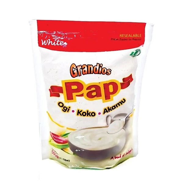 10204     Grandios Ogi Pap (White) Akamu 500g X 20