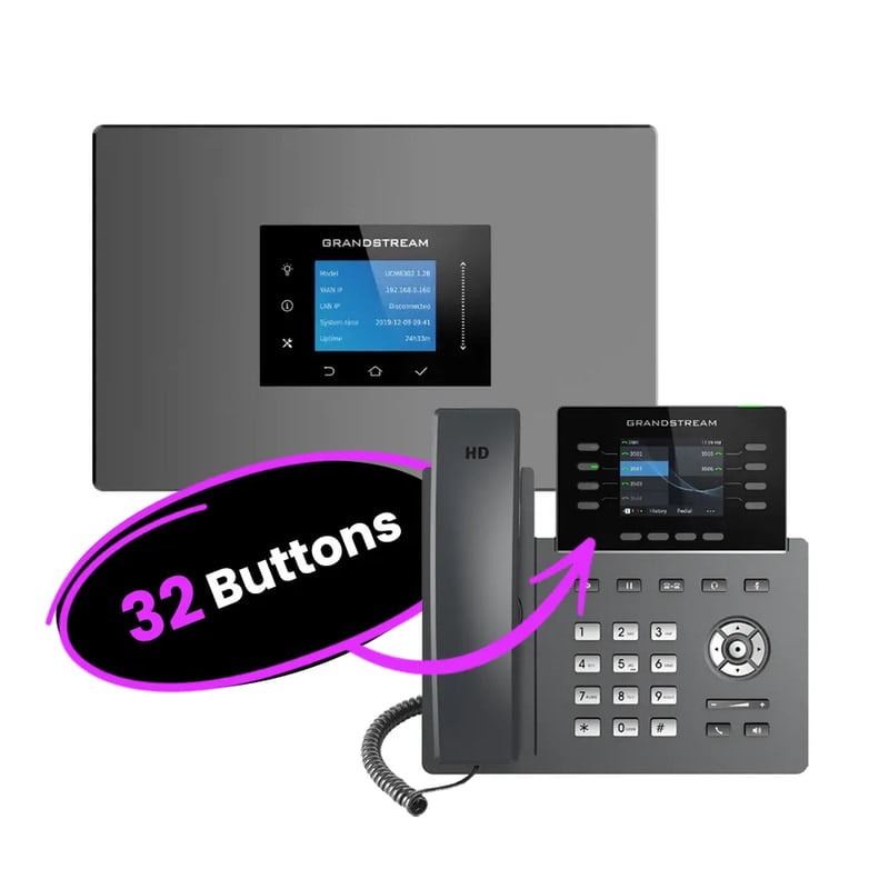 Grandstream IP Phone System Kits with 32-Button Phones Grandstream IP Phone System Kits with 32-Button Phones