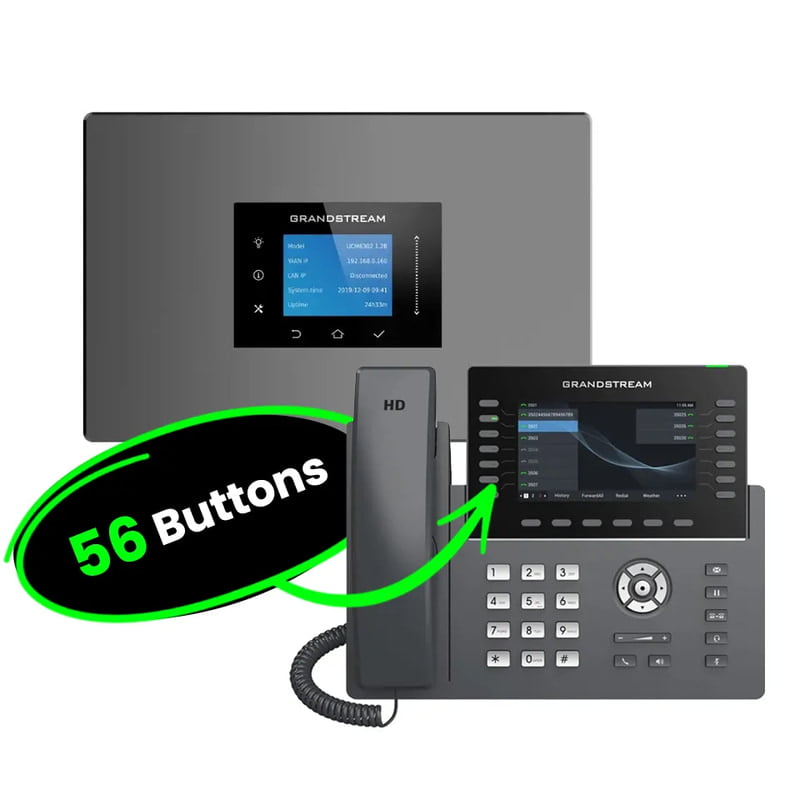 Grandstream Phone System Kits with 56-Button Phones 