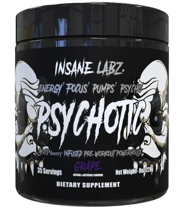 Insane Labz Psychotic Pre-Workout 35 servings | طاقة المهرج الاسود Insane Labz Psychotic Pre-Workout 35 servings | طاقة المهرج الاسود