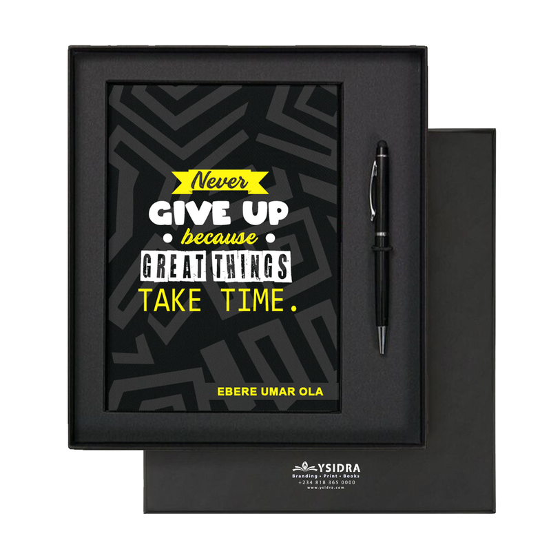 Great Things Take time | Premium Motivational Notebook