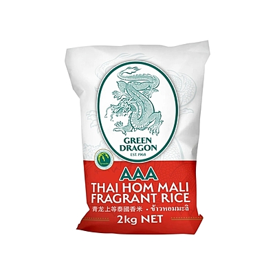 24729 Green Dragon Thai Jasmine Rice 2kg X 6