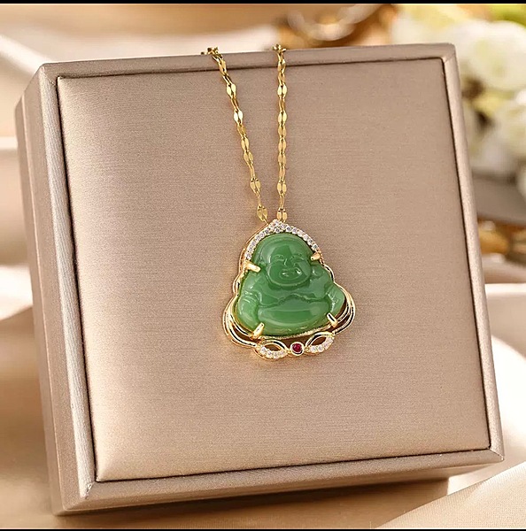 Jade Buddha Necklace