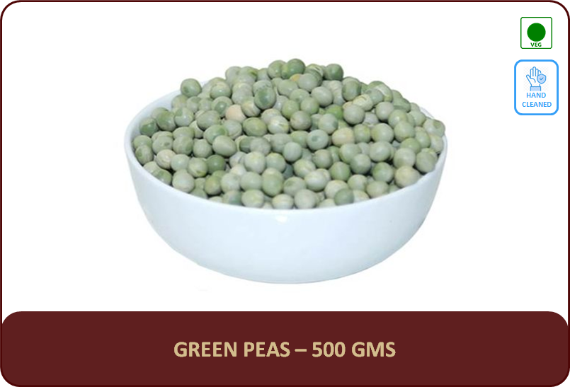 Green Peas (Dried) - 500 Gms