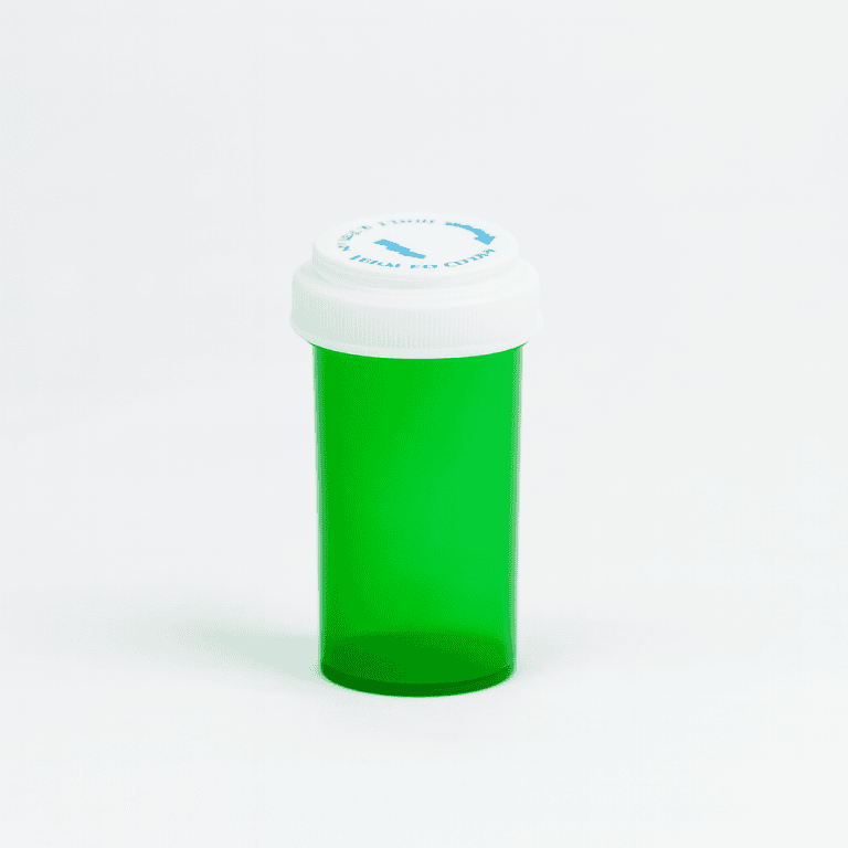 Green Reversible Vials with Vet Caps 20 Dram – 270 Vials/Case