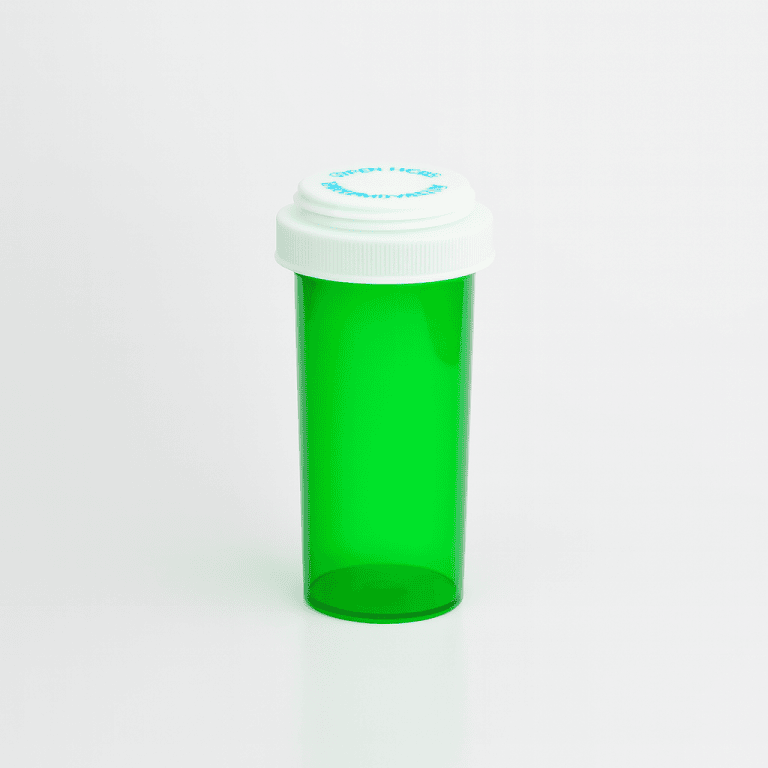 Green Reversible Vials with Vet Caps 40 Dram – 130 Vials/Case