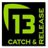13 Fishing Catch & Release Decal - Medium 13 Fishing Catch & Release Decal - Medium