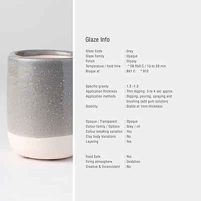 Sara Low Fire Opaque BBL Grey