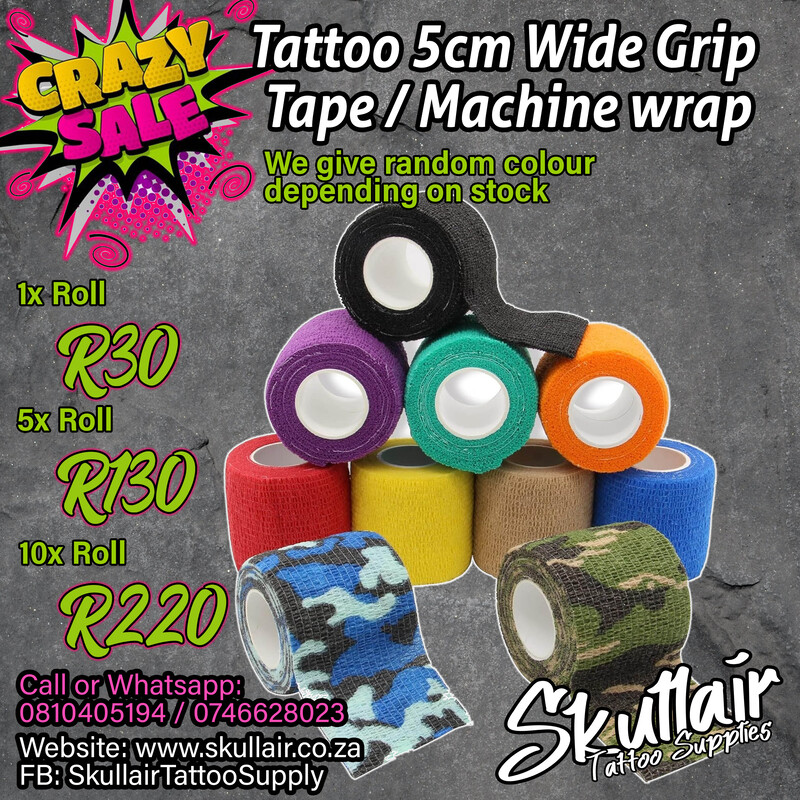 Grip Tape Mixed Colours 5cm roll
