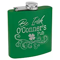 6 oz. Matte Powder Coated Flask