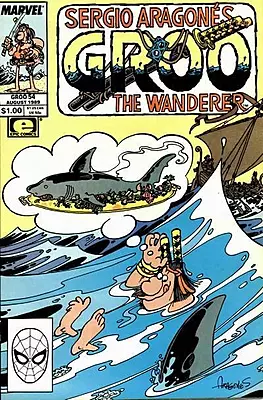 Sergio Aragonés Groo the Wanderer #54 Newsstand Variant (Epic Comics Marvel...