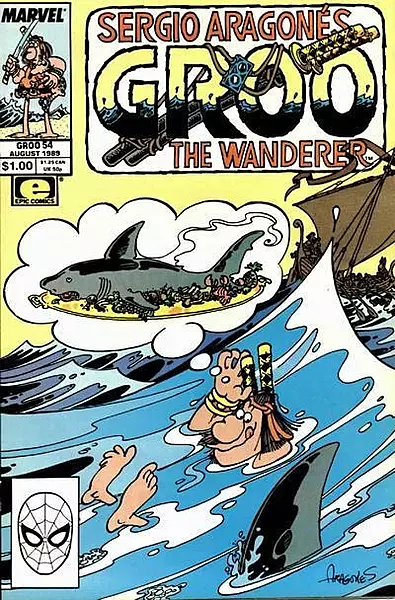 Sergio Aragonés Groo the Wanderer #54 Newsstand Variant (Epic Comics Marvel...
