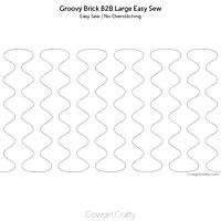 Groovy Brick Border-to-Border Large Easy Sew | Longarm Digital Quilting Pattern