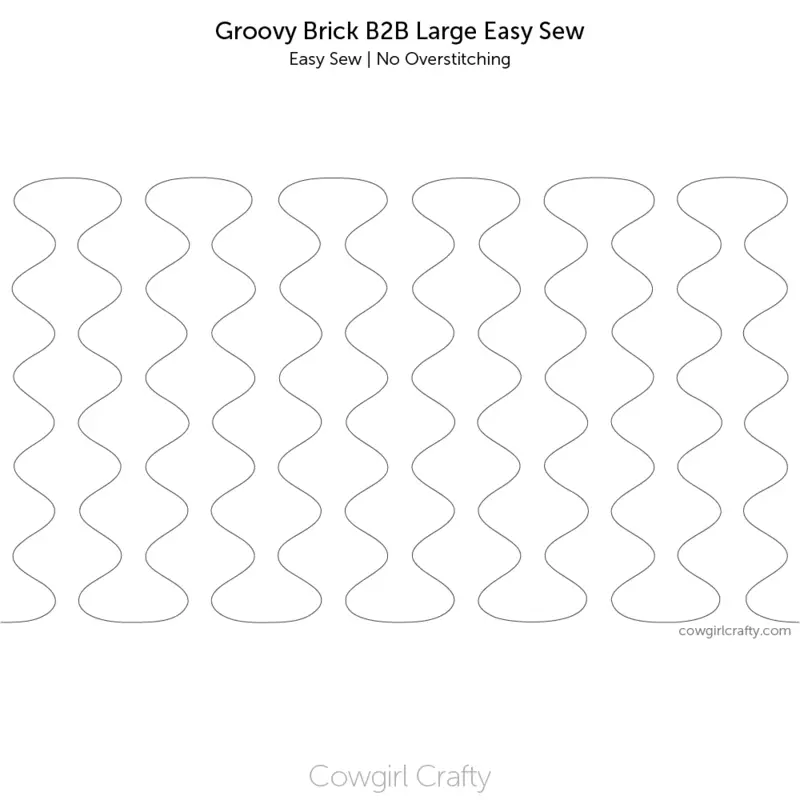 Groovy Brick Border-to-Border Large Easy Sew | Longarm Digital Quilting Pattern