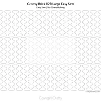 Groovy Brick Border-to-BorderLarge Easy Sew | Longarm Digital Quilting Pattern