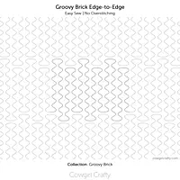 Groovy Brick Edge-to-Edge Easy Sew | Digital Longarm Quilting Pattern